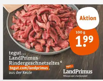 tegut Landprimus rindergeschnetzeltes Angebot