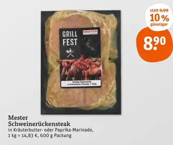 tegut Mester schweinerückensteak Angebot
