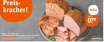 tegut Tegut.. landprimus pizzafleischkäse oder bayerischer leberkäse Angebot