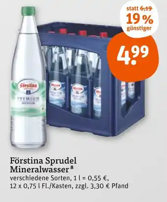 tegut Förstina sprudel mineralwasser Angebot