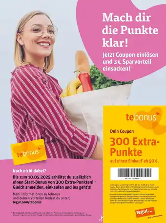 tegut Tebonus dein coupon Angebot