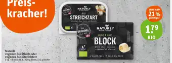 tegut Naturli veganer bio-block oder veganes bio-streichfett Angebot