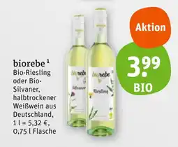 tegut Biorebe bio-riesling oder bio-silvaner Angebot