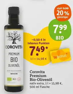 tegut Corovita premium bio-olivenöl Angebot