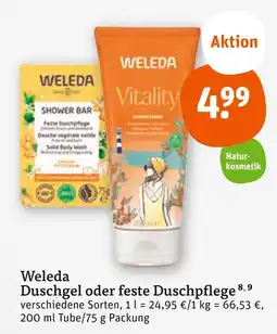tegut Weleda duschgel oder feste duschpflege Angebot