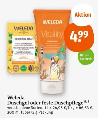 tegut Weleda duschgel oder feste duschpflege Angebot