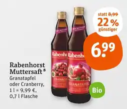 tegut Rabenhorst muttersaft Angebot