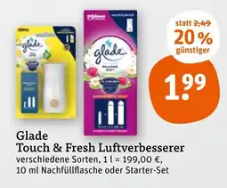 tegut Glade touch & fresh luftverbesserer Angebot
