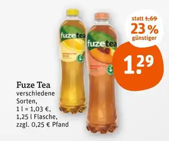 tegut Fuze tea fuze tea Angebot