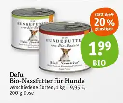 tegut Defu bio-nassfutter für hunde Angebot