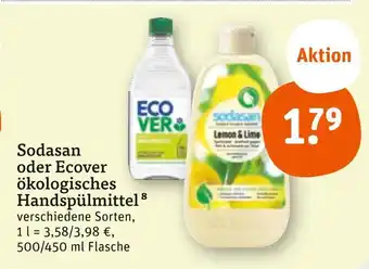 tegut Sodasan sodasan oder ecover ökologisches handspülmittel Angebot
