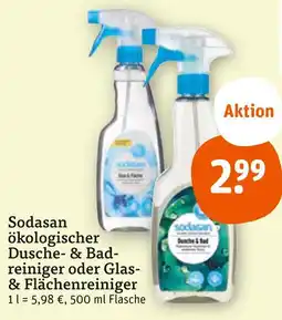tegut Sodasan dusche- & badreiniger oder glas- & flächenreiniger Angebot