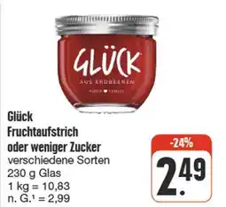 nah & gut Glück fruchtaufstrich oder weniger zucker Angebot
