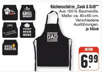 nah & gut Küchenschürze cook & grill Angebot