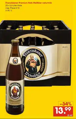 Netto Marken-Discount Franziskaner premium hefe weißbier naturtrüb Angebot