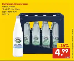 Netto Marken-Discount Steinsieker mineralwasser Angebot