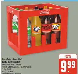 nah & gut Coca-cola coca-cola, mezzo mix, fanta, sprite oder lift Angebot