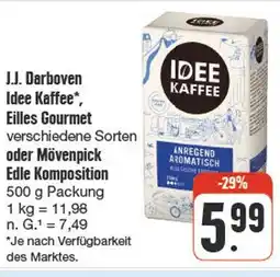 nah & gut J.j. darboven idee kaffee, eilles gourmet oder mövenpick edle komposition Angebot