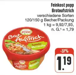nah & gut Feinkost popp brotaufstrich Angebot