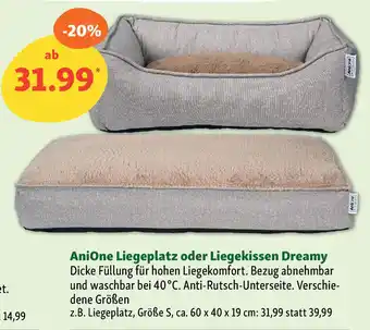 Fressnapf AniOne Liegeplatz oder Liegekissen Dreamy Angebot