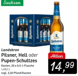 KONSUM Landskron Pilsner, Hell oder Pupen-Schultzes Angebot