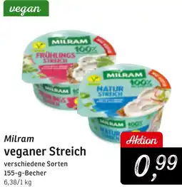 KONSUM Milram veganer Streich Angebot