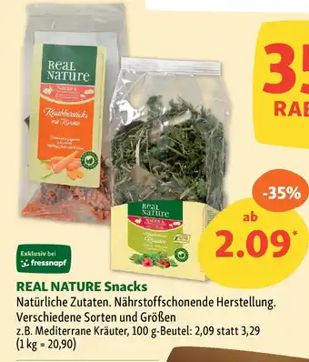 Fressnapf REAL NATURE Snacks Angebot
