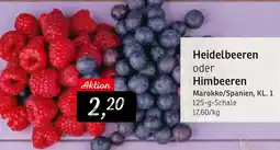 KONSUM Heidelbeeren oder Himbeeren Angebot