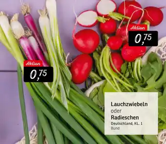 KONSUM Lauchzwiebeln oder Radieschen Angebot