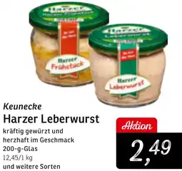KONSUM Keunecke Harzer Leberwurst Angebot