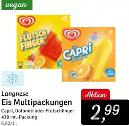 KONSUM Langnese Eis Multipackungen Angebot