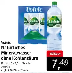 KONSUM Volvic Natürliches Mineralwasser ohne Kohlensäure Angebot