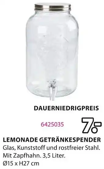 Jysk Lemonade getränkespender Angebot