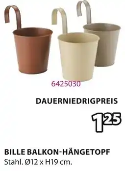 Jysk Bille balkon-hängetopf Angebot