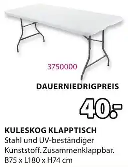 Jysk Kuleskog klapptisch Angebot