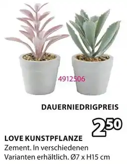 Jysk Love kunstpflanze Angebot