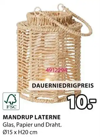 Jysk Mandrup laterne Angebot