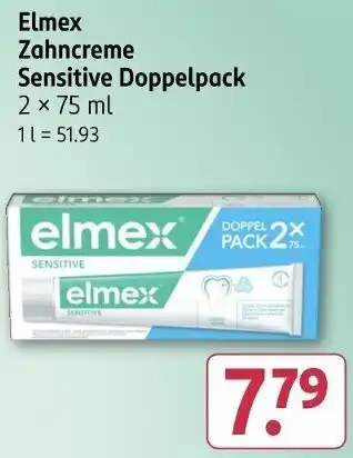 Rossmann Elmex Zahncreme Sensitive Doppelpack Angebot