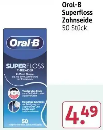 Rossmann Oral-B Superfloss Zahnseide Angebot