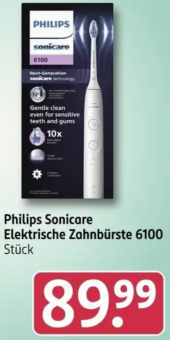 Rossmann Philips Sonicare Elektrische Zahnbürste 6100 Angebot