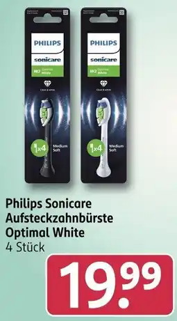 Rossmann Philips Sonicare Aufsteckzahnbürste Optimal White Angebot