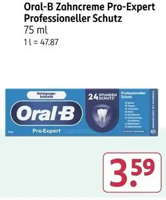 Rossmann Oral-B Zahncreme Pro-Expert Professioneller Schutz Angebot