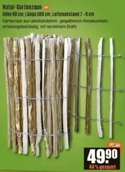 V Baumarkt Natur-Gartenzaun Angebot