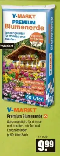V Baumarkt V-MARKT Premium Blumenerde Angebot