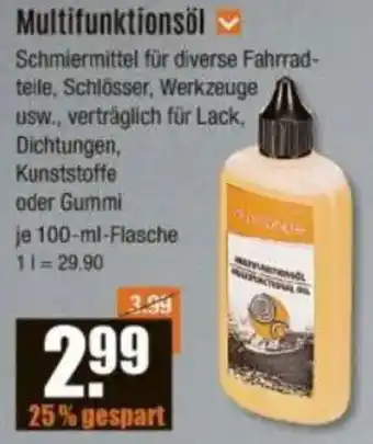V Baumarkt prophete Multifunktionsöl Angebot
