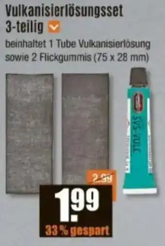 V Baumarkt Vulkanisierlösungsset 3-teilig Angebot