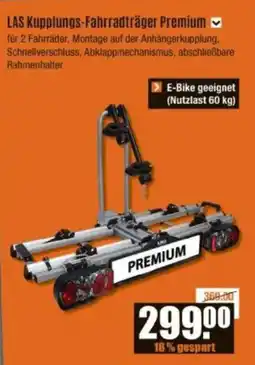 V Baumarkt LAS Kupplungs-Fahrradträger Premium Angebot
