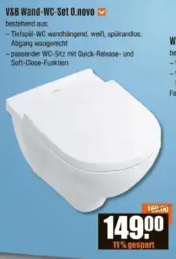 V Baumarkt V&B Wand-WC-Set D.novo Angebot