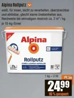 V Baumarkt Alpina Rollputz Angebot