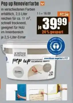 V Baumarkt SCHÖNER WOHNEN Pep up Renovierfarbe Angebot